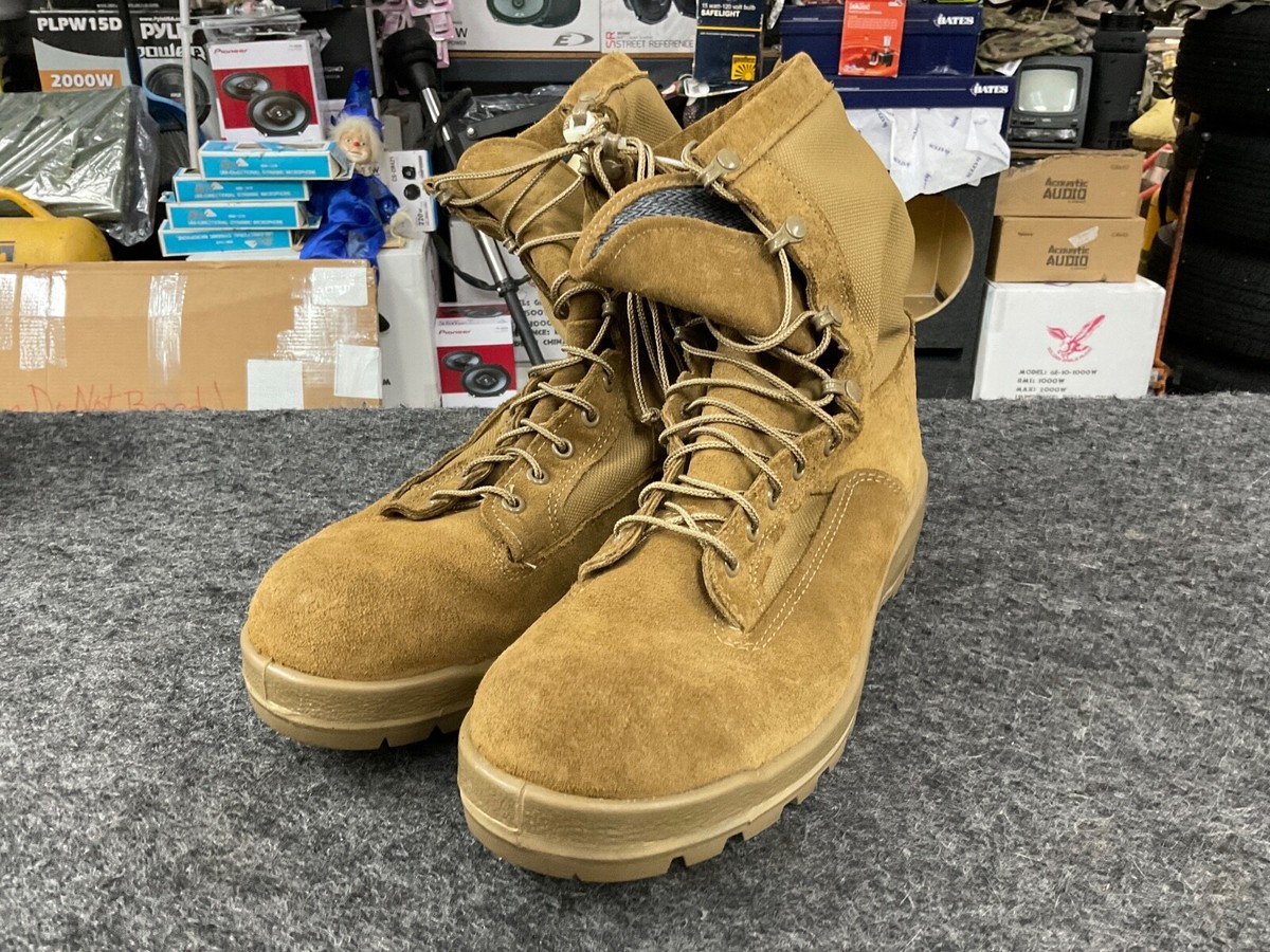 BATES E30800A Gore-Tex Military Desert Tan Combat Boots Mens Size 6 R Bates Gore-Tex Military Combat Desert Tan Steel Toe Boots  main image 3