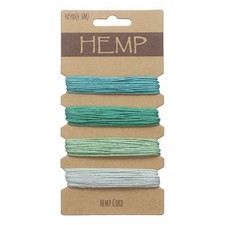 1mm x 20 Yards Natural Twine Cord Rope, Cyan Green/Light Green/Green/Blue Green
