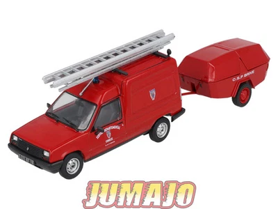 CPL63 VÉHICULES LÉGERS POMPIERS 1/43 HACHETTE IXO RENAULT EXPRESS + MOTOPOMPE - Photo 1/4