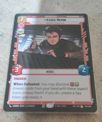 Karis Nemik Freedom Is A Pure Idea Sec 148/264 Near Mint