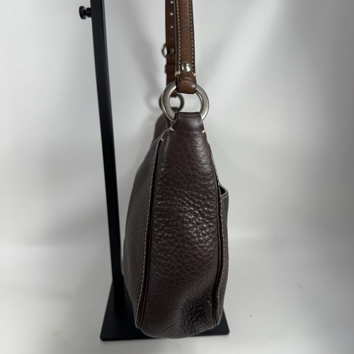 Coach Chelsea Brown Pebbled Leather Shoulder Bag F10890 - Picture 6 of 14
