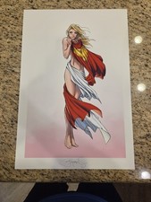Batman vs Supeman #8 Turner Supergirl Variant Print 13x19 Steigerwald Signed