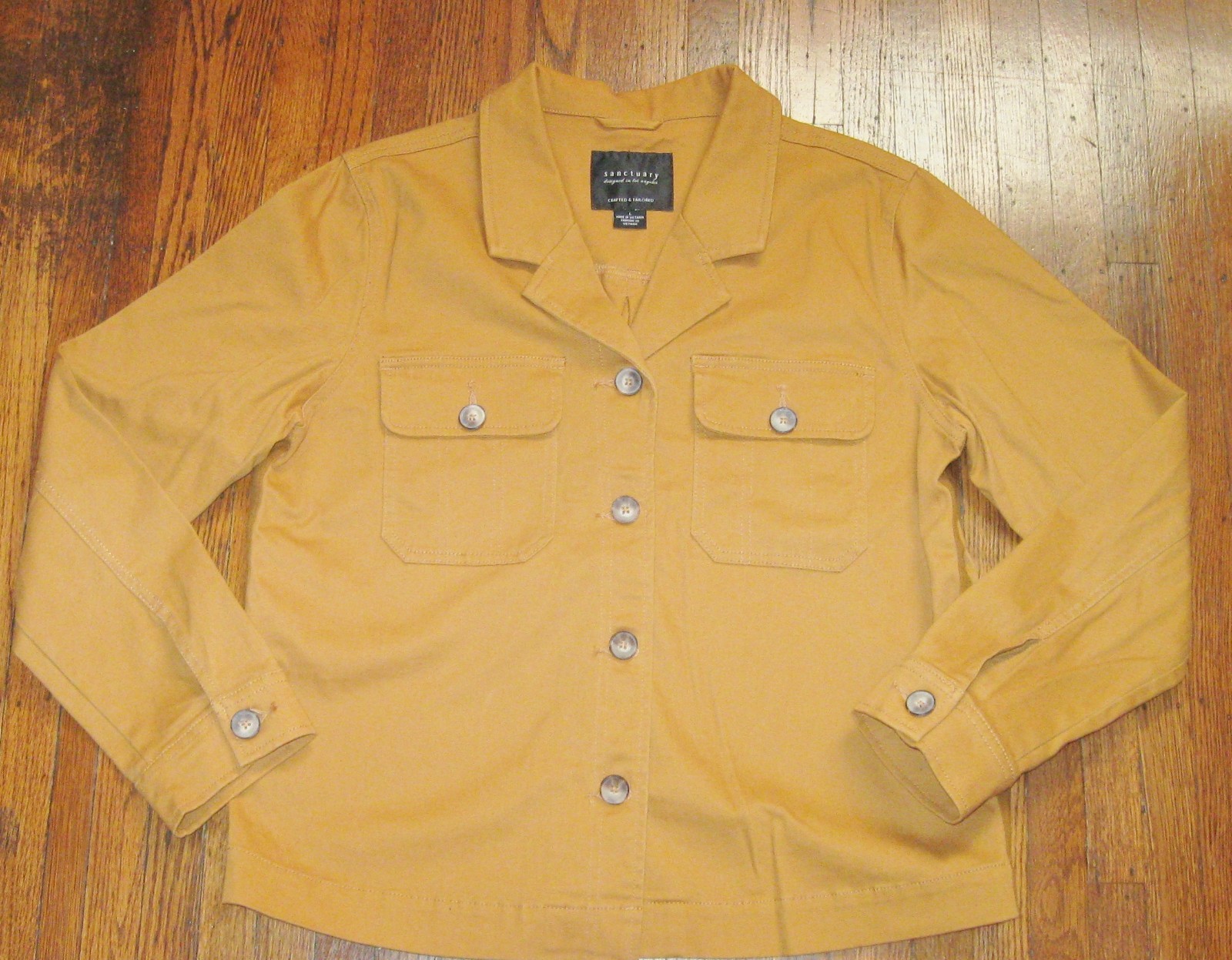 Sanctuary Amber Collared Button Down Utility Jack… - image 10