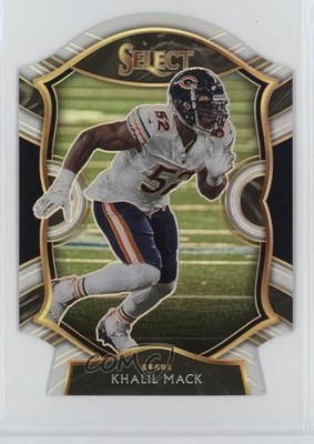 2020 Panini Select Concourse White Prizm Die-Cut Khalil Mack #8 11h3