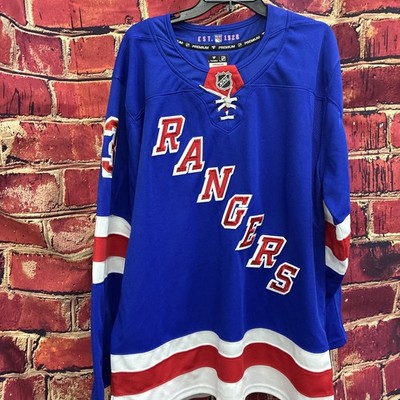 New York Rangers Fanatics SIZE 54 Blue Breakaway Home Jersey- Custom REMPE 