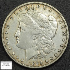1899 Philadelphia Morgan Silver Dollar $1 - Scratches