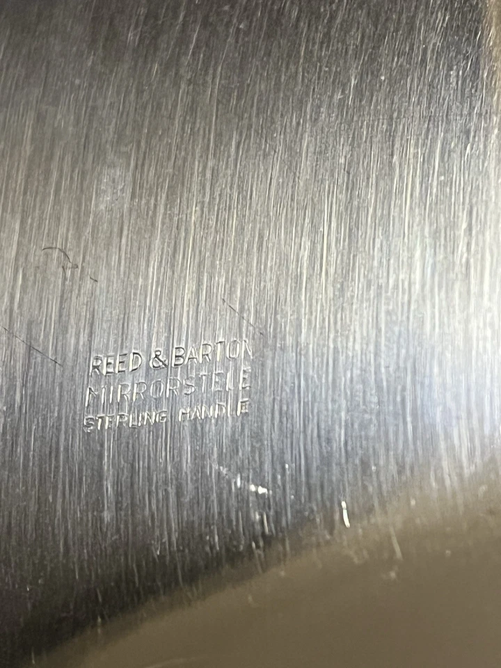 Reed and Barton Siglo XVIII Servidor de Pasteles y Pasteles Estela Espejo Esterlina Foto 4 de 4