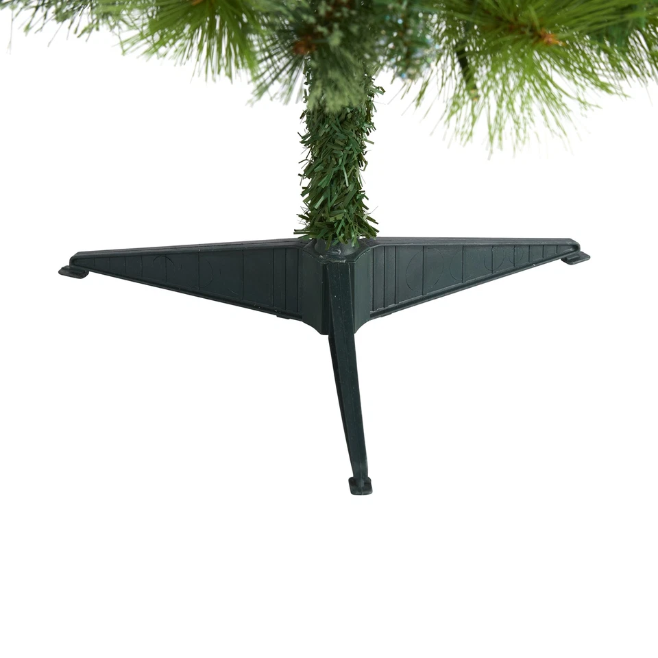 Nearly Natural 3ft Montana Mixed Pine Christmas Tree w/Berries 50 Clear LED - Image 4 of 4