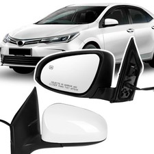 Left Driver Side Door Mirror Assembly Replace for 2014-2019 Toyota Corolla, w...