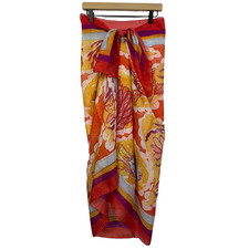 Lightweight Sarong Swim Coverup Lightweight Design 38 X 90 Shell Coastal Resort