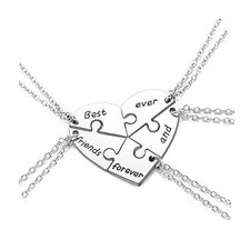 BFF Best Friend Necklace For 2 3 4 5pcs Best friends forever and ever Neclace