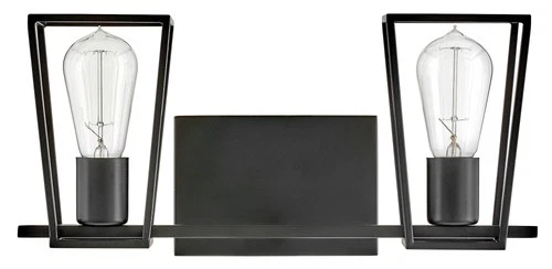 Hinkley Lighting 5162 Filmore 2 Light 16"W Bathroom Vanity Light - Black - Picture 2 of 3