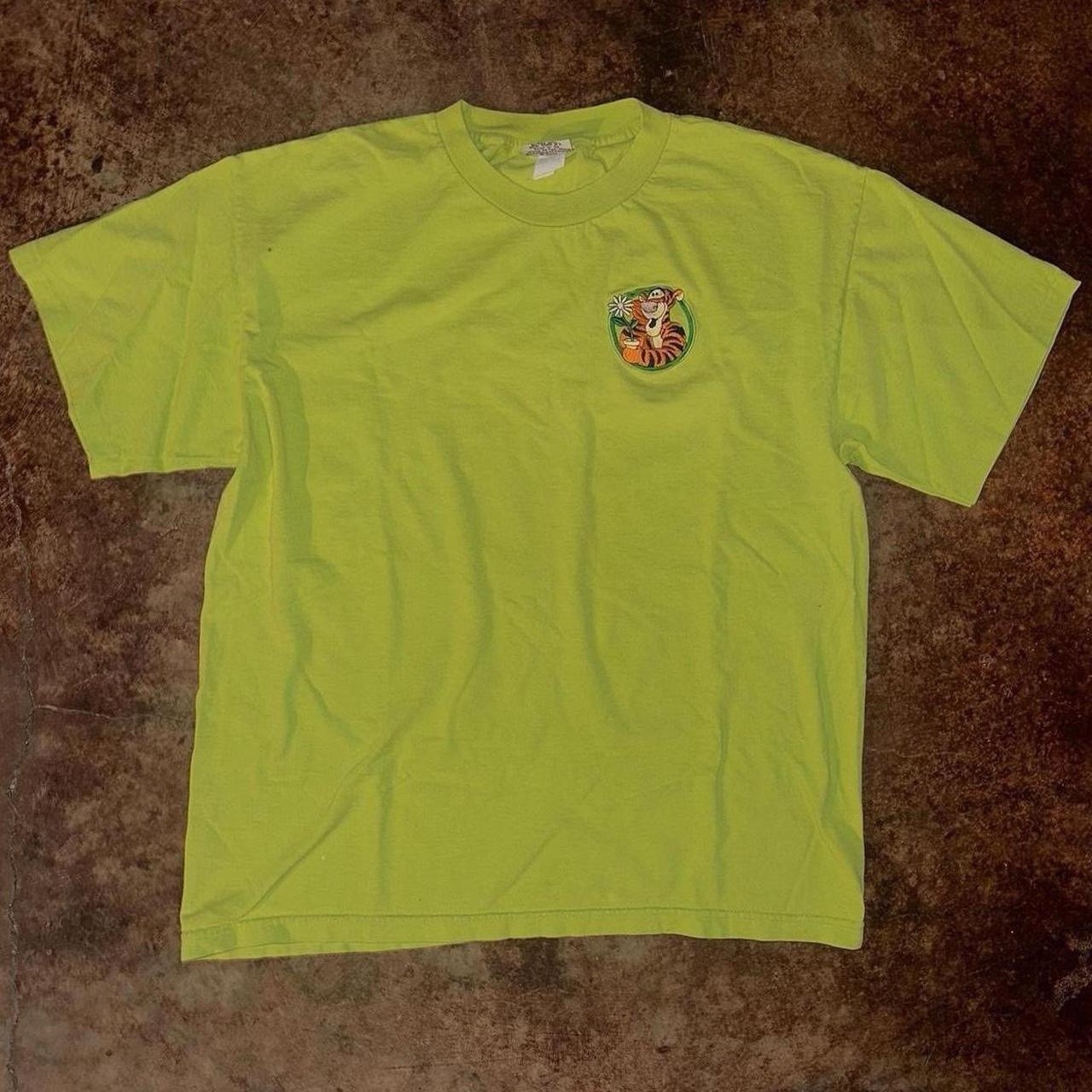 Vintage Disney Winnie the Pooh Shirt Mens Large Tigger Embroidered 90s Cartoon