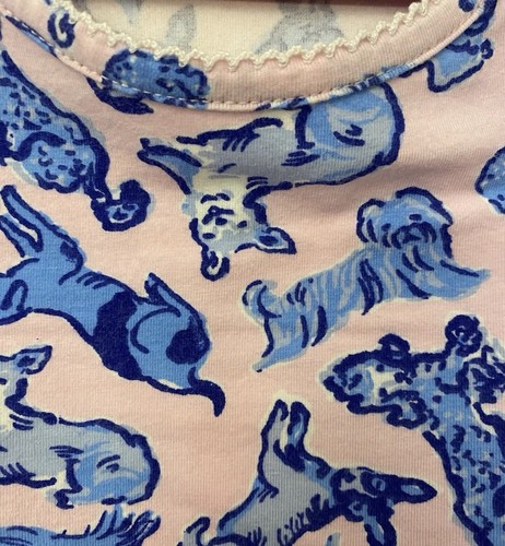 Girls Kids Lilly Pulitzer Pink and Blue Floral Top Shirt Size 12 Girls - Picture 2 of 4