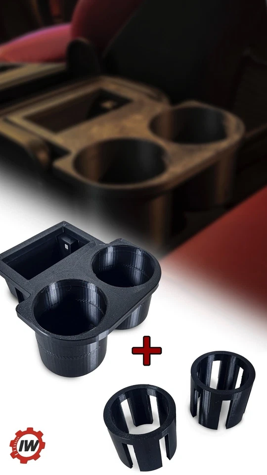 Portavasos y cenicero ajustable trasero grande 80 mm y 67 mm BMW E46 M3 330ci 330i Foto 2 de 4