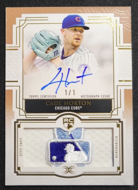 Cade Horton 2025 Topps Definitive Fathers Day Patch Auto RC 1/1 Chicago Cubs SP