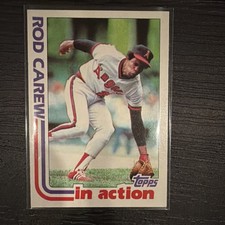 1982 Topps In Action Rod Carew Angels #501 Base Set Baseball Card
