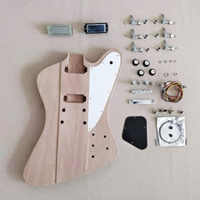 DIY Firebird Electric Guitar Kit Mahogany BD Rosewood FB White Pickguard Set In