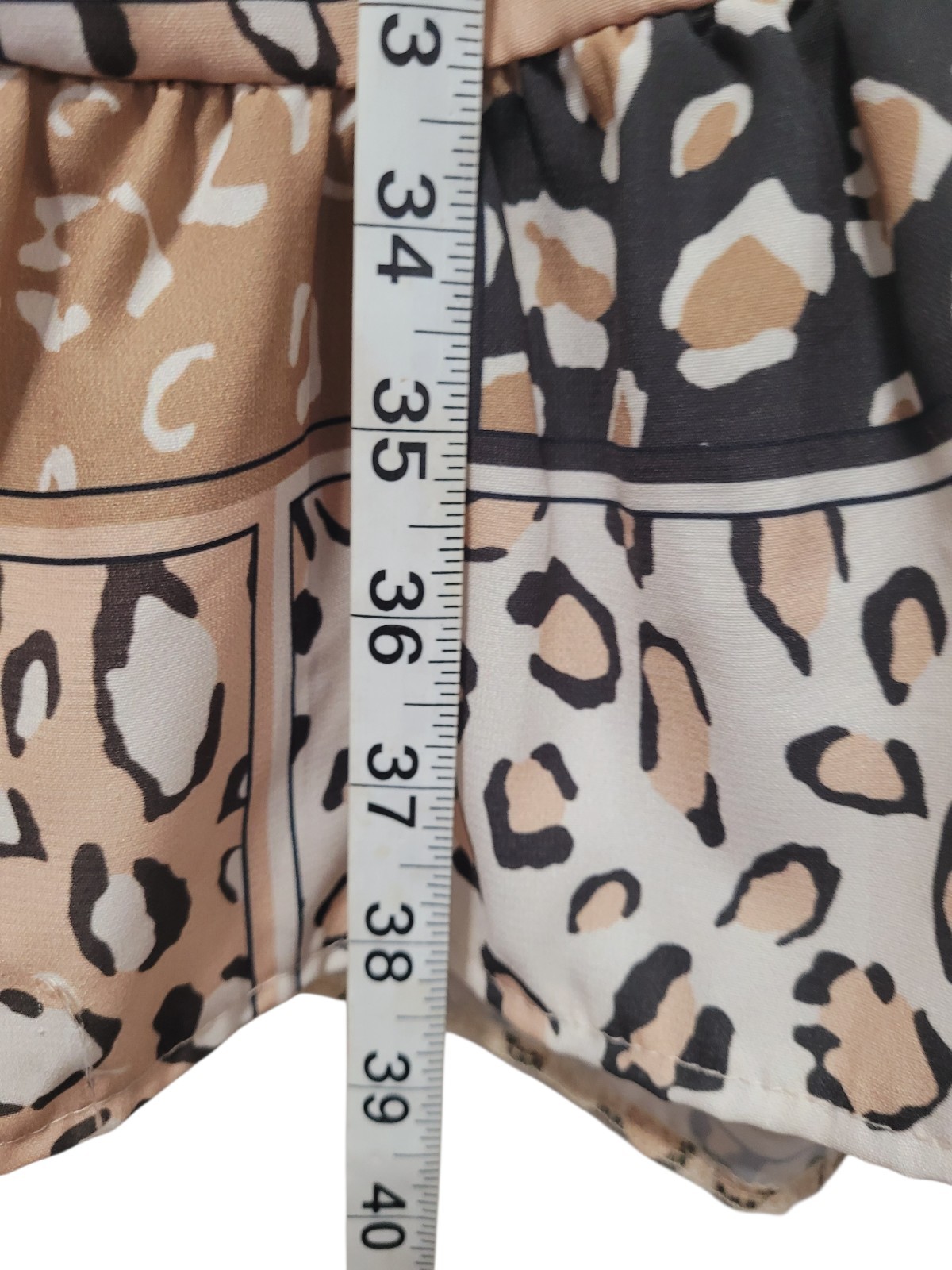 Animal Leopard Print Patchwork Duster Cardigan 3X… - image 8