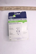 Leviton USB Outlet Tamper Resistant White Type A 18W 20A T5832-BW