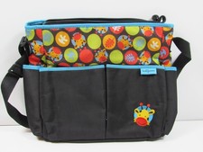 Baby Boom Diaper Bag with pockets Black Blue Giraffe Theme PT