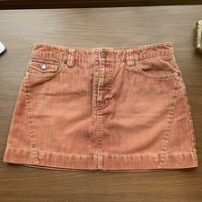 American Eagle Outfitters Rust Corduroy Mini Skirt Grunge Size 6