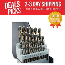 High-Performance Cobalt Drill Bit Set - 135 Tip for Precision Drilling 29 pcs