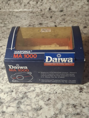 #ad Daiwa Magforce MA 1000 Box Only With Papers $4.95