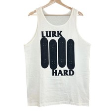 Vintage Y2K Lurk Hard Tank Top Skateboard Deck Shirt Mens Large USA Made