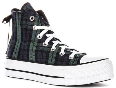 VTG Chuck Taylor Green Allstar W/Plaid Elf‎ Jingle Bells High Top Shoes Size 6.5 Vintage Christmas Converse Chuck Taylor All | Mercari main image 4