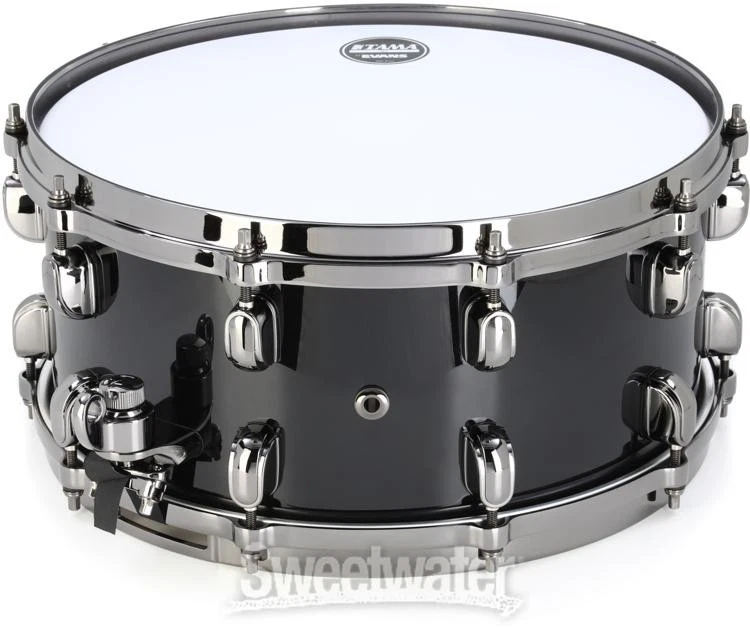Tama Starclassic Walnut/Birch Snare Drum - 6.5 inches x 14 inches Piano Black - Image 4 of 4
