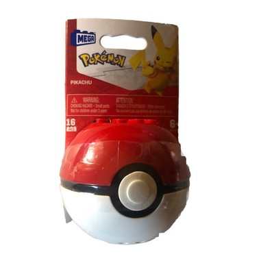 2023 Pokemon & Mega PIKACHU Poke Ball Character 16 Piece Building Block Set