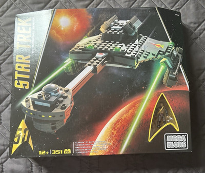 Mega Bloks Star Trek Klingon D7 Battle Cruiser DPH80 NEW Sealed Rare Collection