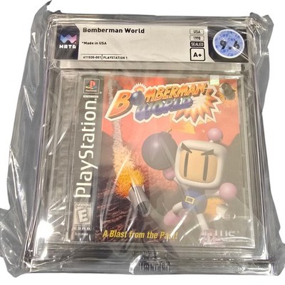 PS1 Bomberman World PS1 New Wata 9.6 A+ rare