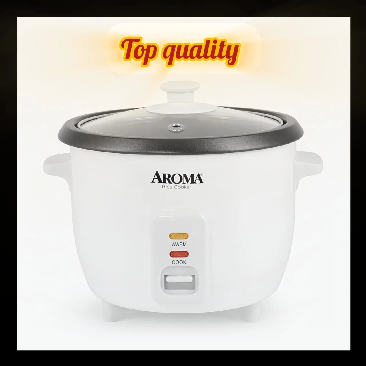 Aroma Rice Cooker 6 Cup Cooked/3 Cup Uncooked – White 1.5 Qt ARC-363NG