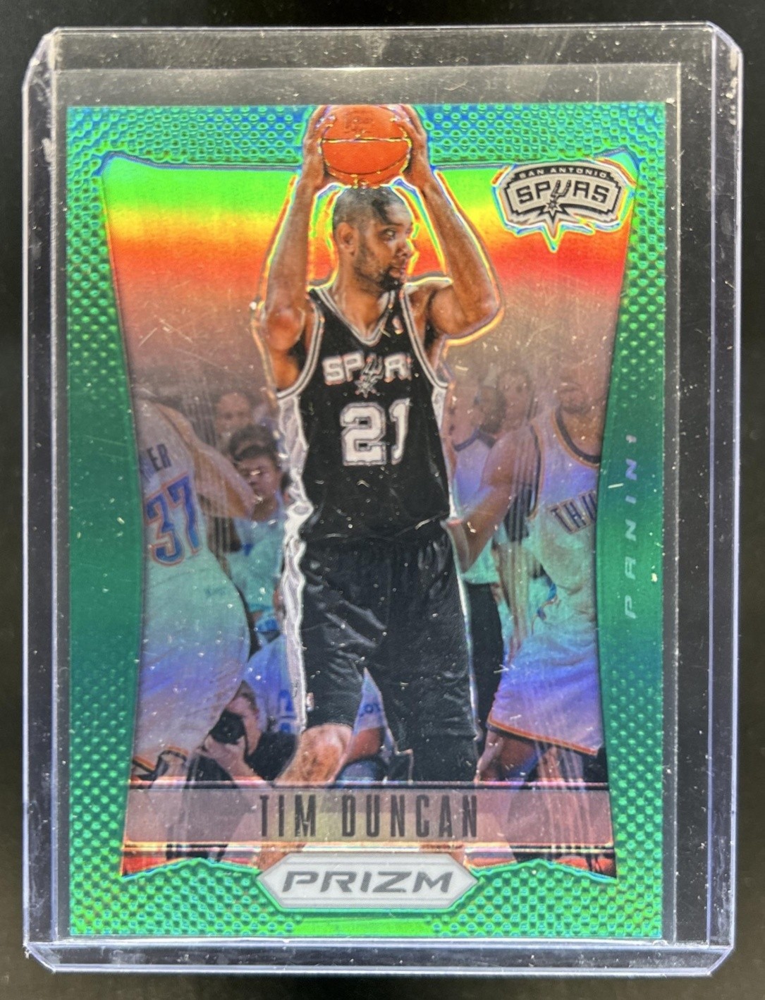 2012-13 Panini Prizm Tim Duncan Prizm Green #101 Spurs