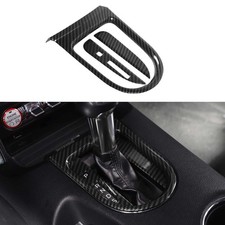Interior Carbon Fiber Gear Shift Panel Frame Cover Trim For Ford Mustang 2015 A