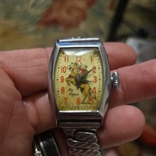 Roy Rogers Ingraham Vintage Men s Character Wristwatch Parts And Or Repair