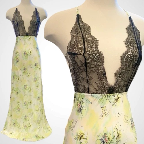 UNDERCOVER Victoria's Secret SETA 'Island Fantasy' Maxi abito slip in pizzo