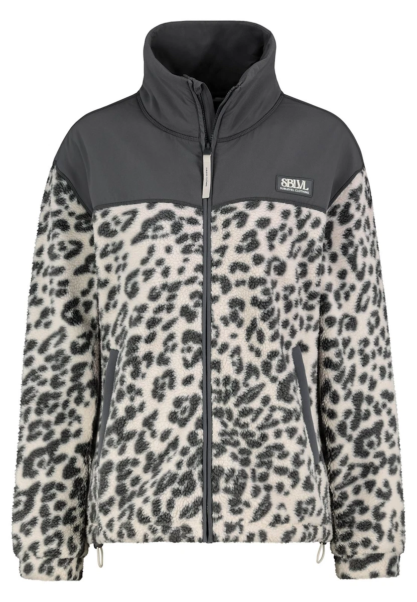 Sublevel Damen Teddyfleece-Jacke Damenjacke Fleecejacke Teddyjacke Leo LSL-544