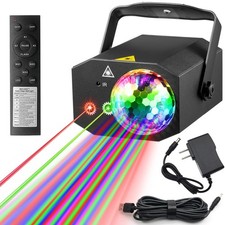 Luces de fiesta DJ Bola de discoteca Luz activada por sonido RGB Coloreada