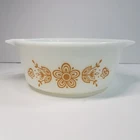 Vintage PYREX Butterfly Gold 472-B Casserole Dish Butterfly Daisy Pattern