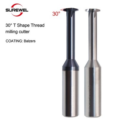 30° Trapezoidal Single Tooth Thread Milling Tool for CNC High Speed Machining