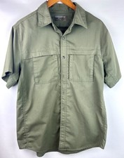 Magellan Fishing Gear Shirt Men's Sz. M Angler Fit Green Short Sleeve Vented