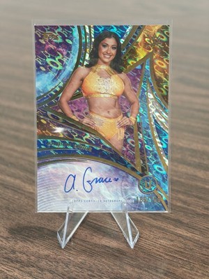 Topps 2025 Universe WWE Next Level Autographs Arianna Grace Blue Pulse /199