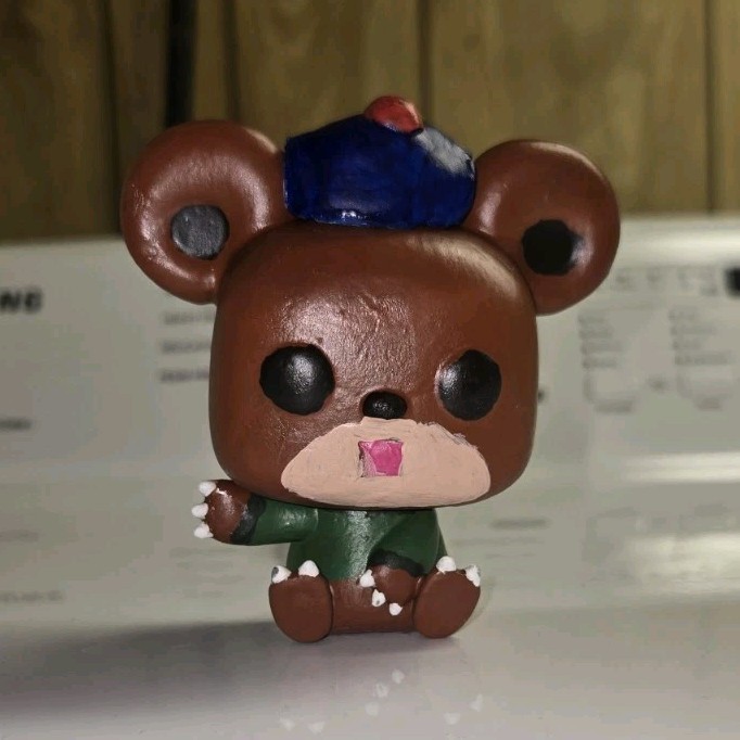 Hand Painted Teddiursa Funko Pop