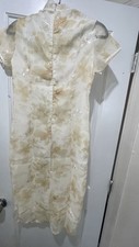 Chinese Traditional Cheongsam Dress Women Size Large