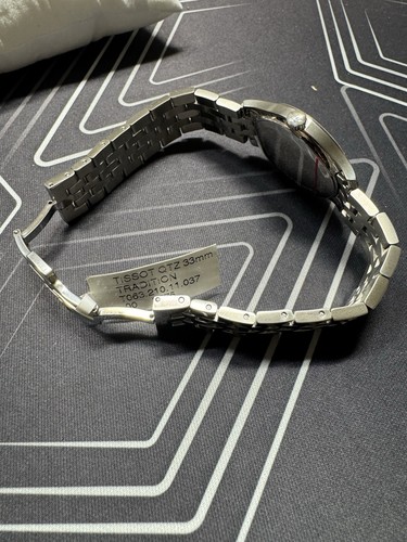 TISSOT WOMEN'S TRADITION SILVER STNLSS STL SWISS WATCH T063.210.11.037.00 - Picture 12 of 17