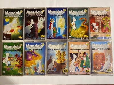 Mandala 1-10 Hörspiel Kassetten MC Neu & OVP komplette Serie Kid Polyband