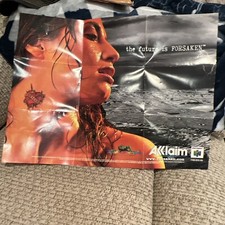 1997 Forsaken Authentic Nintendo 64 N64 POSTER ONLY. 15.5 x 12 .